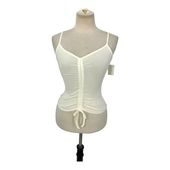 Freshman 1996 White Front Cinch Tank Top Size XS NWOT - Picture 1 of 7